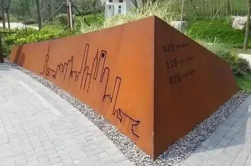 儋州耐候钢挡土墙